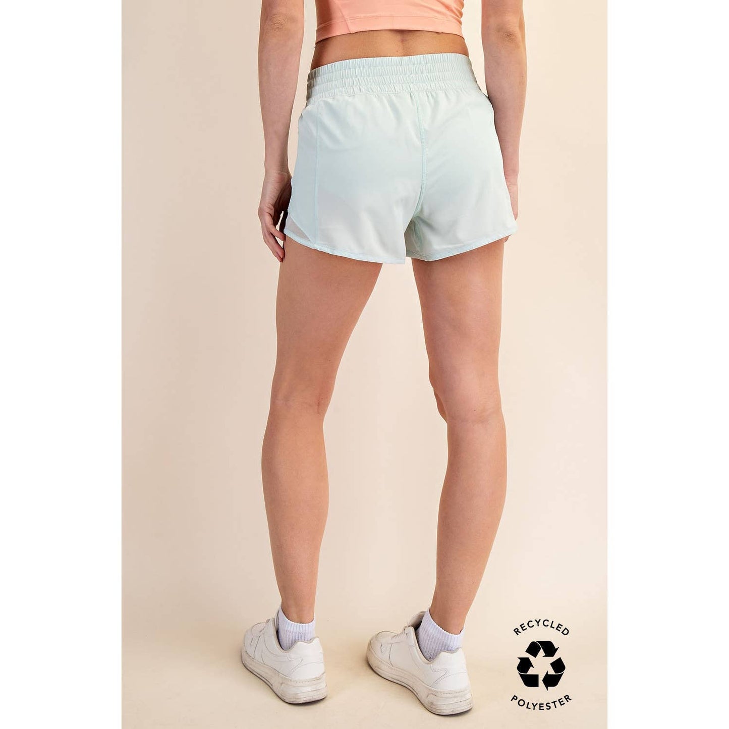 RECYCLED ACTIVE SHORT WITH MESH: Paradise Blue / S-M-L-XL(2-2-2-2)