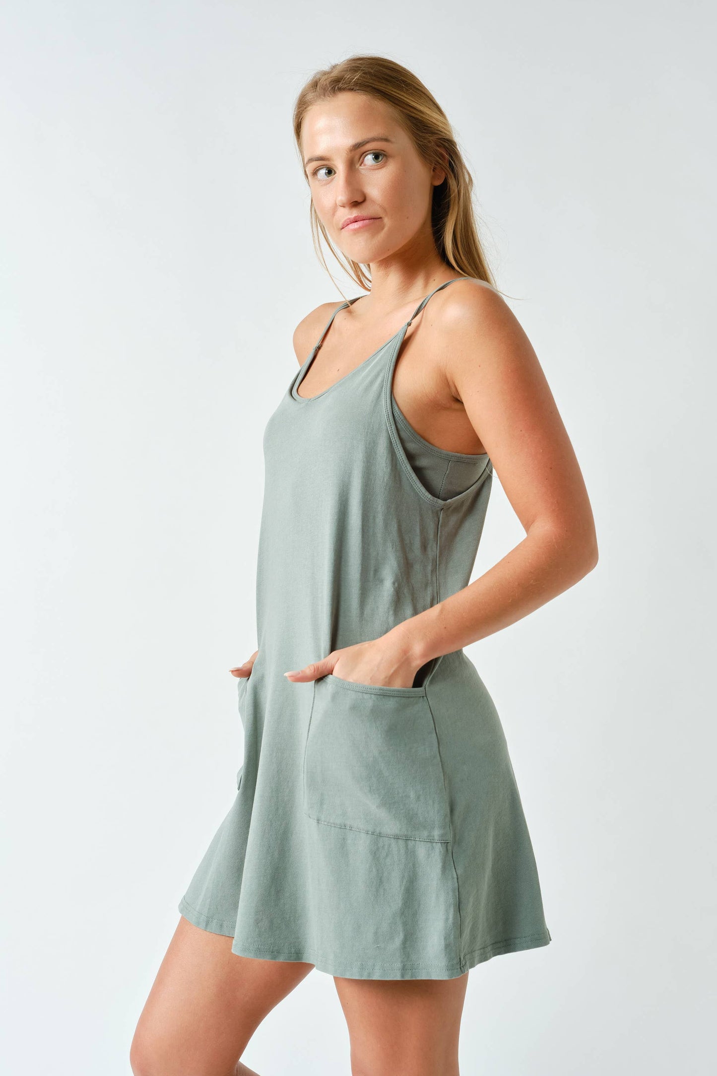 CloudSoft Pima Cotton Sport Dress: ELDERGREEN / S:M:L (2:2:2)