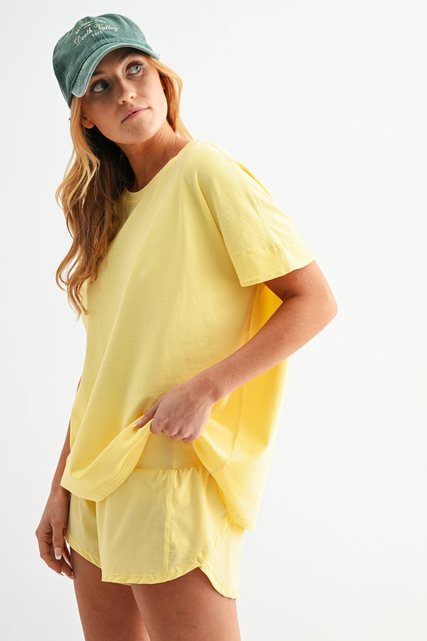 Shoreline Pima Cotton Slouchy Tee: Black / S:M:L (2:2:2)