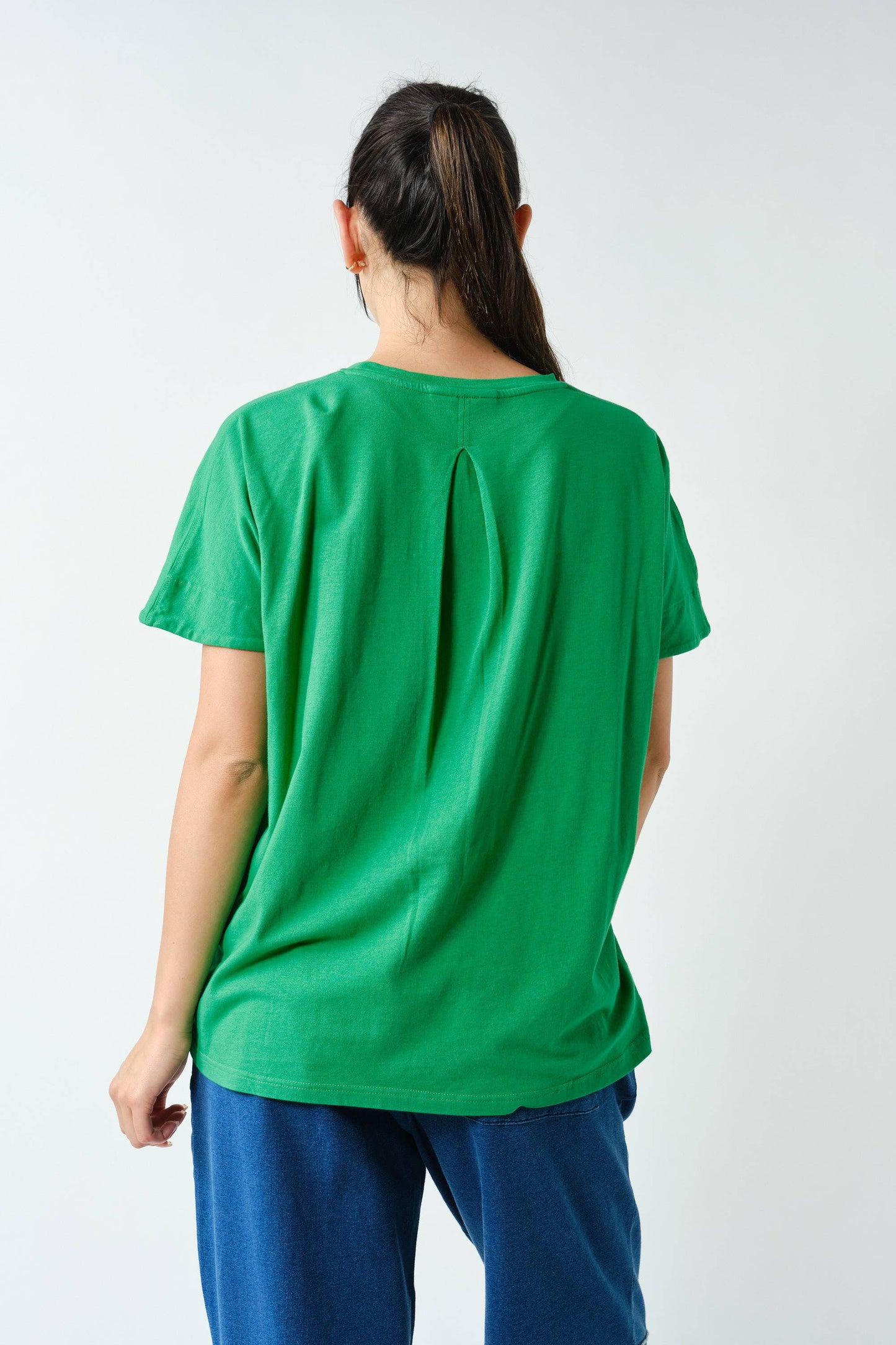 Shoreline Pima Cotton Slouchy Tee: Black / S:M:L (2:2:2)