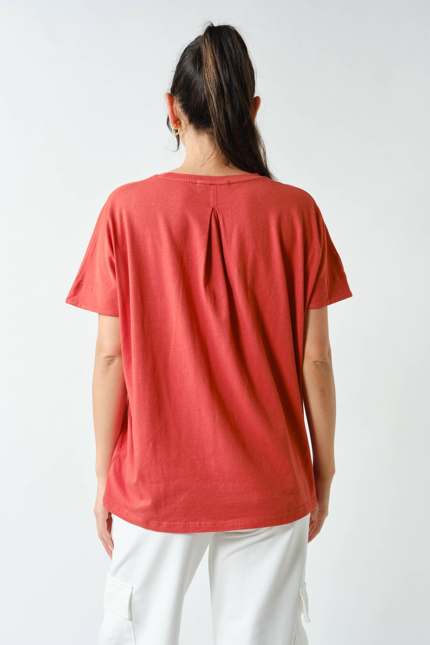 Shoreline Pima Cotton Slouchy Tee: Black / S:M:L (2:2:2)