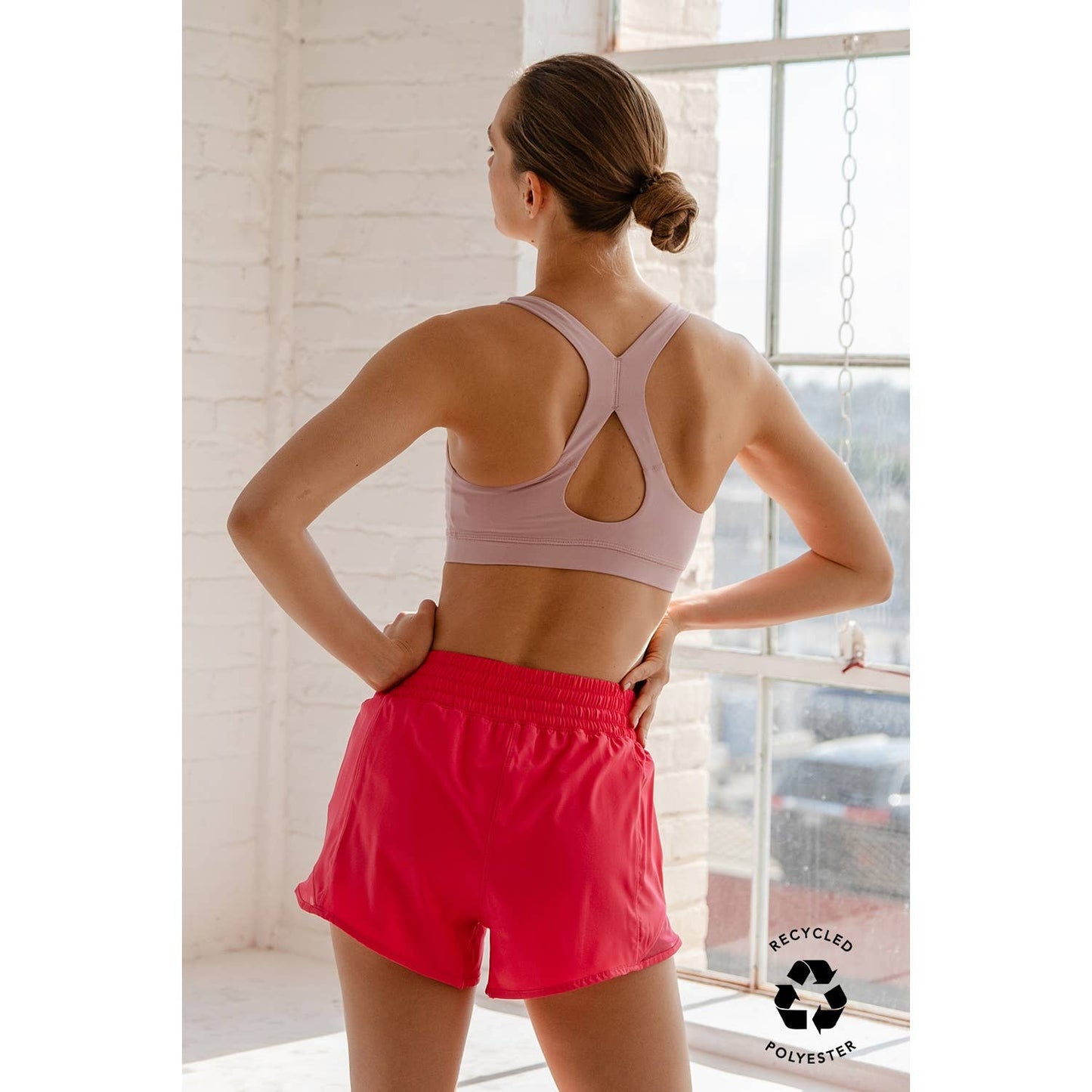 RECYCLED ACTIVE SHORT WITH MESH: Navy / S-M-L-XL(2-2-2-2)