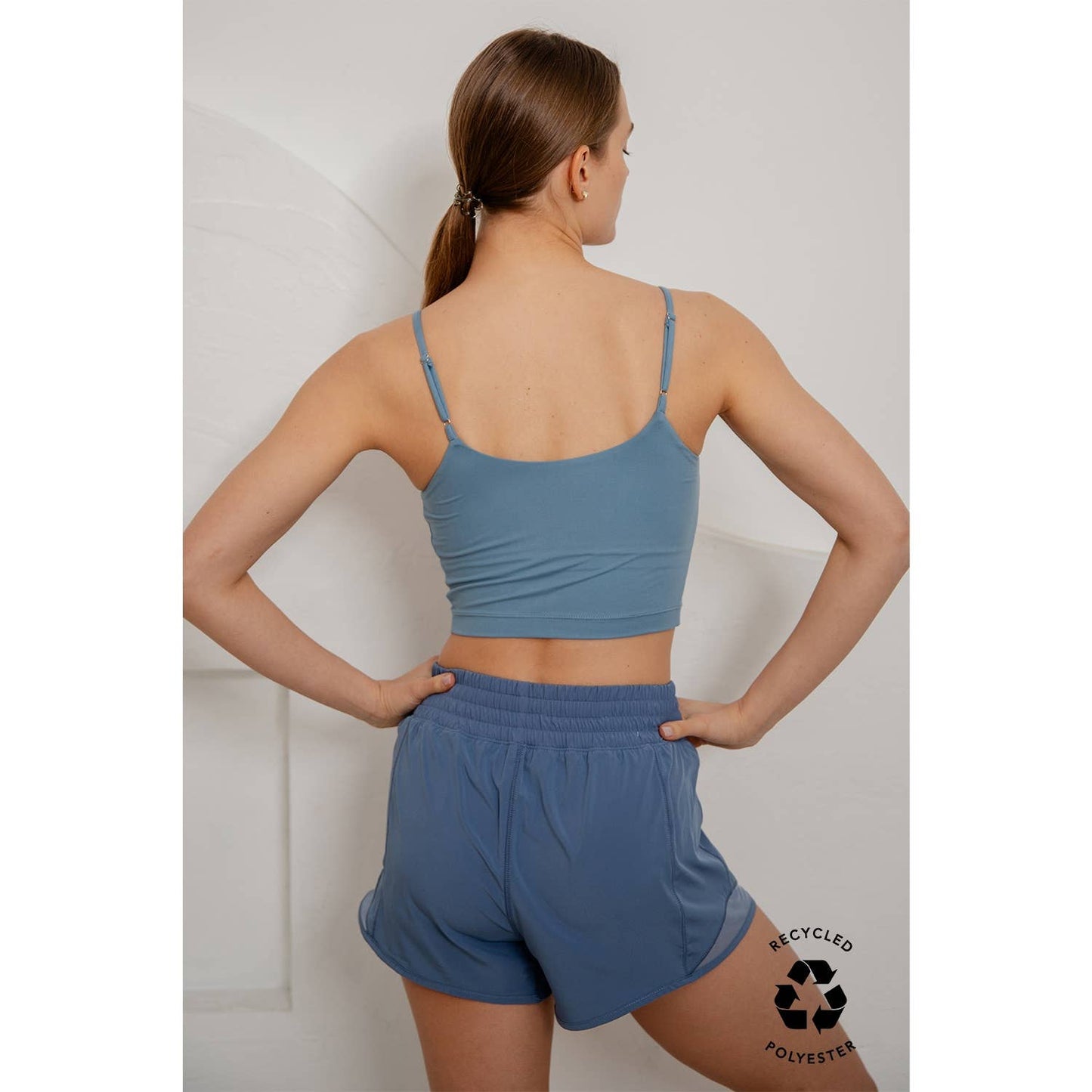 RECYCLED ACTIVE SHORT WITH MESH: Navy / S-M-L-XL(2-2-2-2)