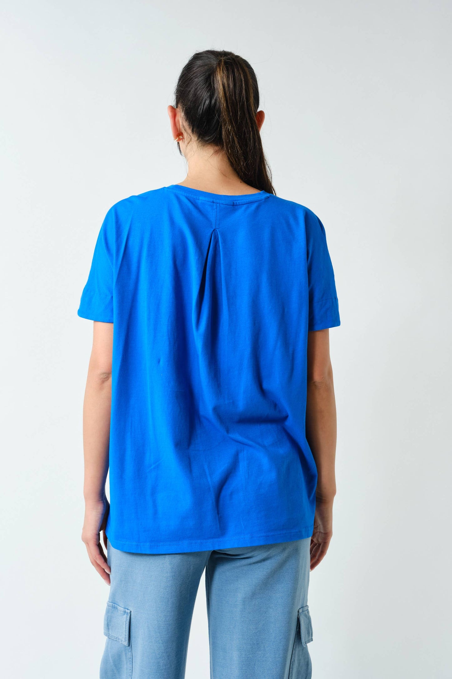 Shoreline Pima Cotton Slouchy Tee: Black / S:M:L (2:2:2)