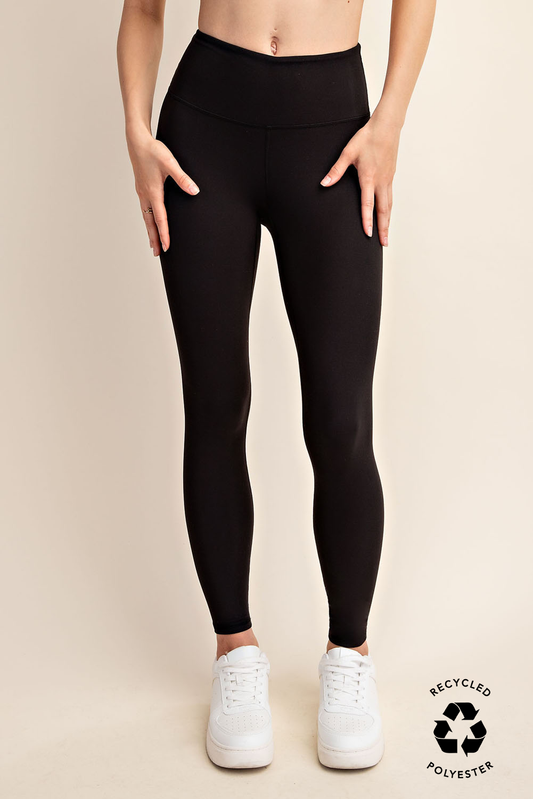 BUTTER SOFT BASIC FULL LENGTH LEGGINGS: Black / S-M-L(2-2-2)