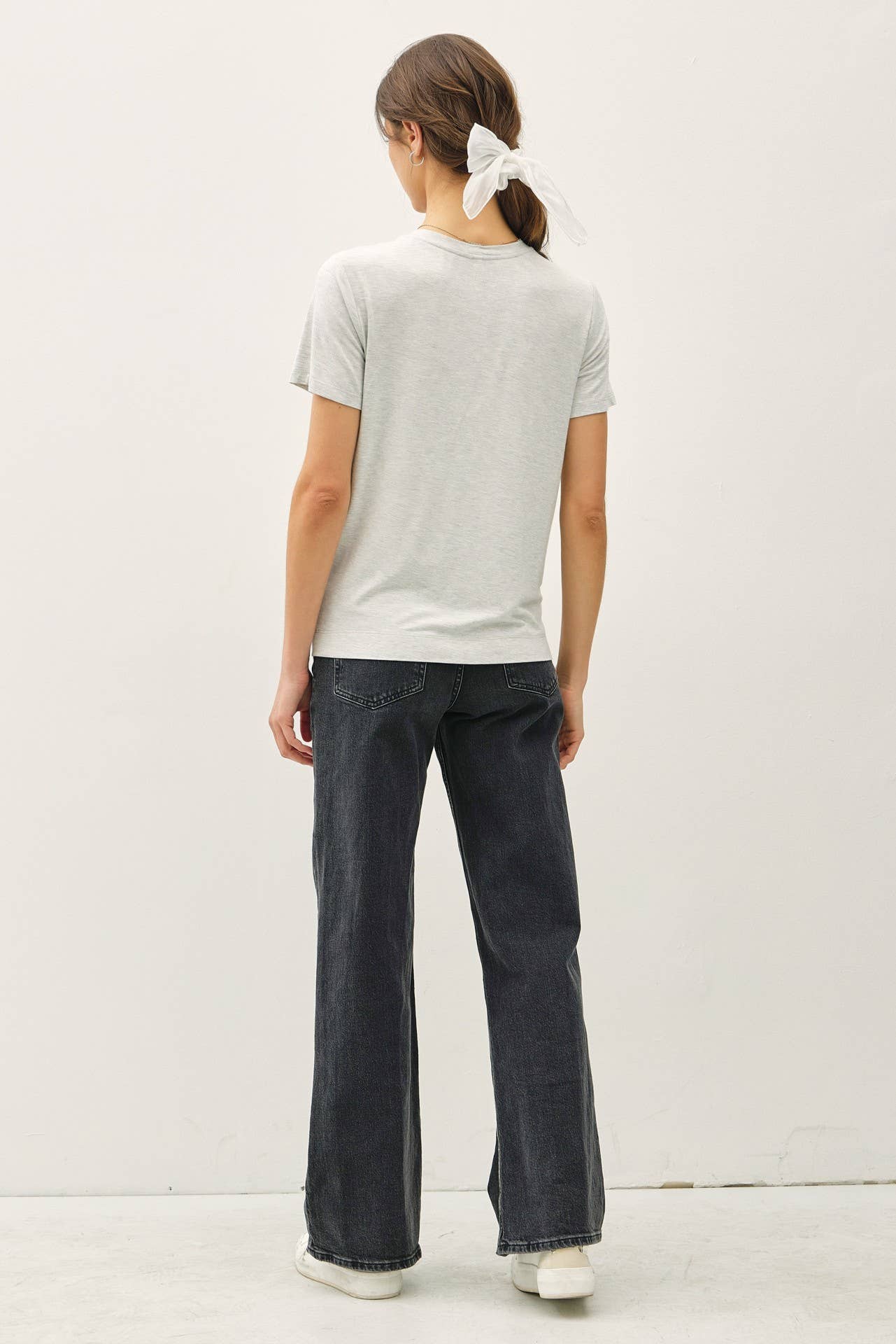 NEW COLOR-BAMBOO/MODAL BASIC ROUND NECK T-SHIRT: SOFT PERI / L