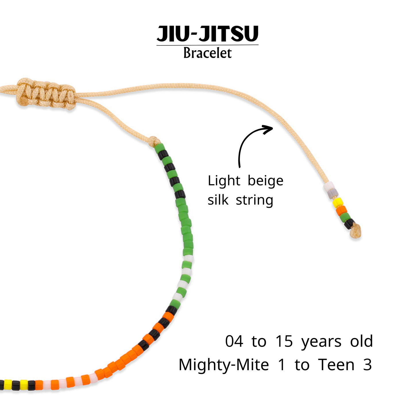 Jiu-Jitsu Kids Belt Rank Bracelet
